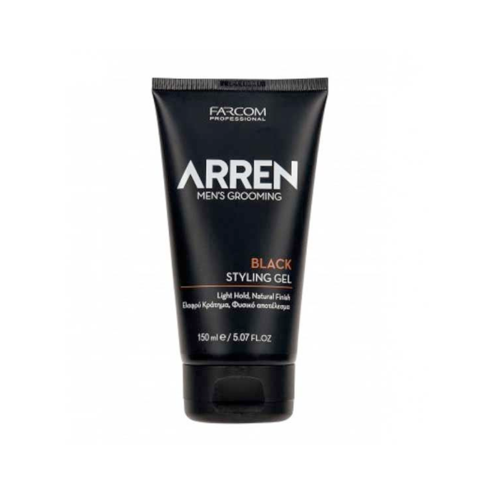 Farcom Arren Black Styling Gel Μαλλιών με Χρώμα για Γκρίζα Μαλλιά 150ml
