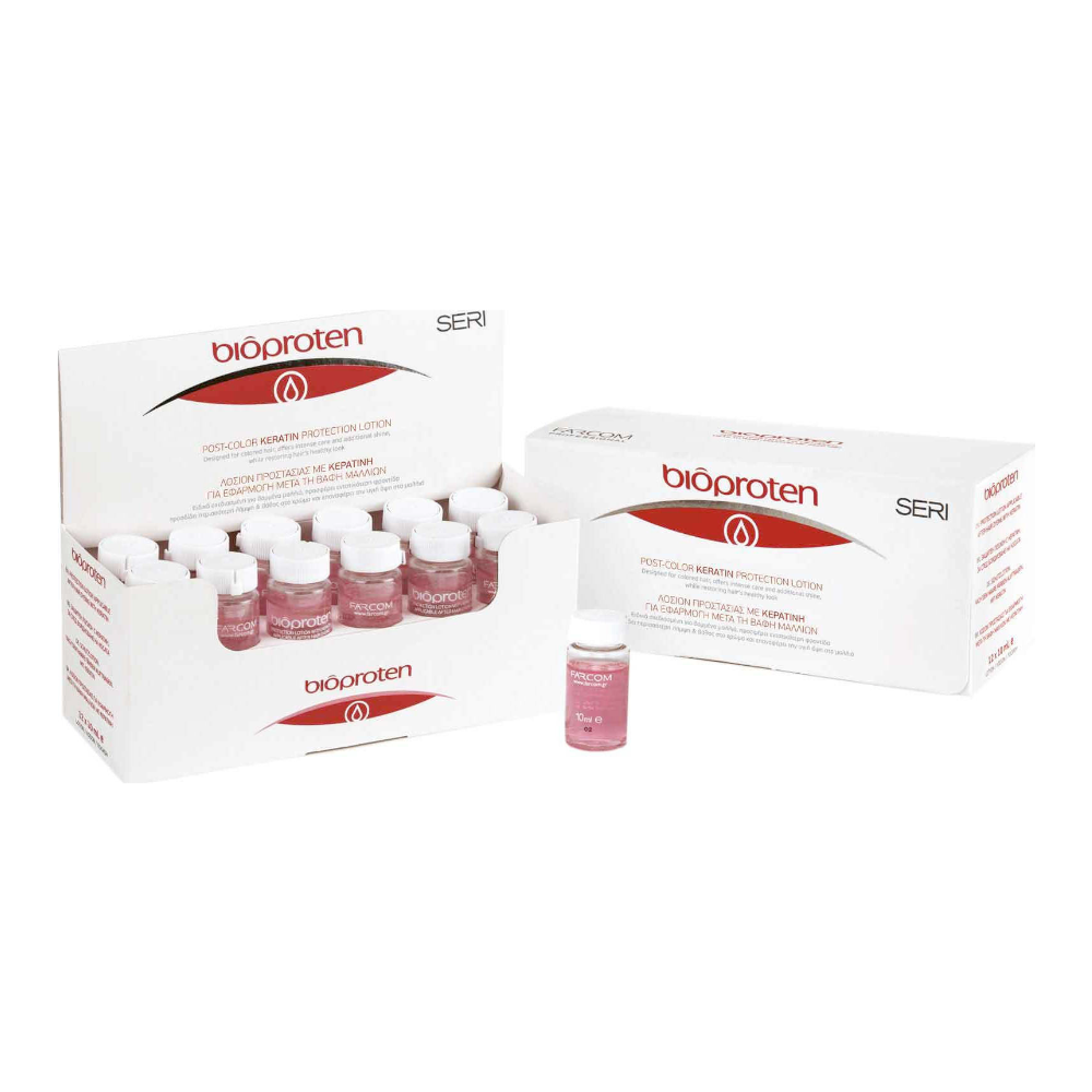 Farcom Seri Bioproten Post Color Αμπούλες Μαλλιών Ενίσχυσης Χρώματος 12x10ml