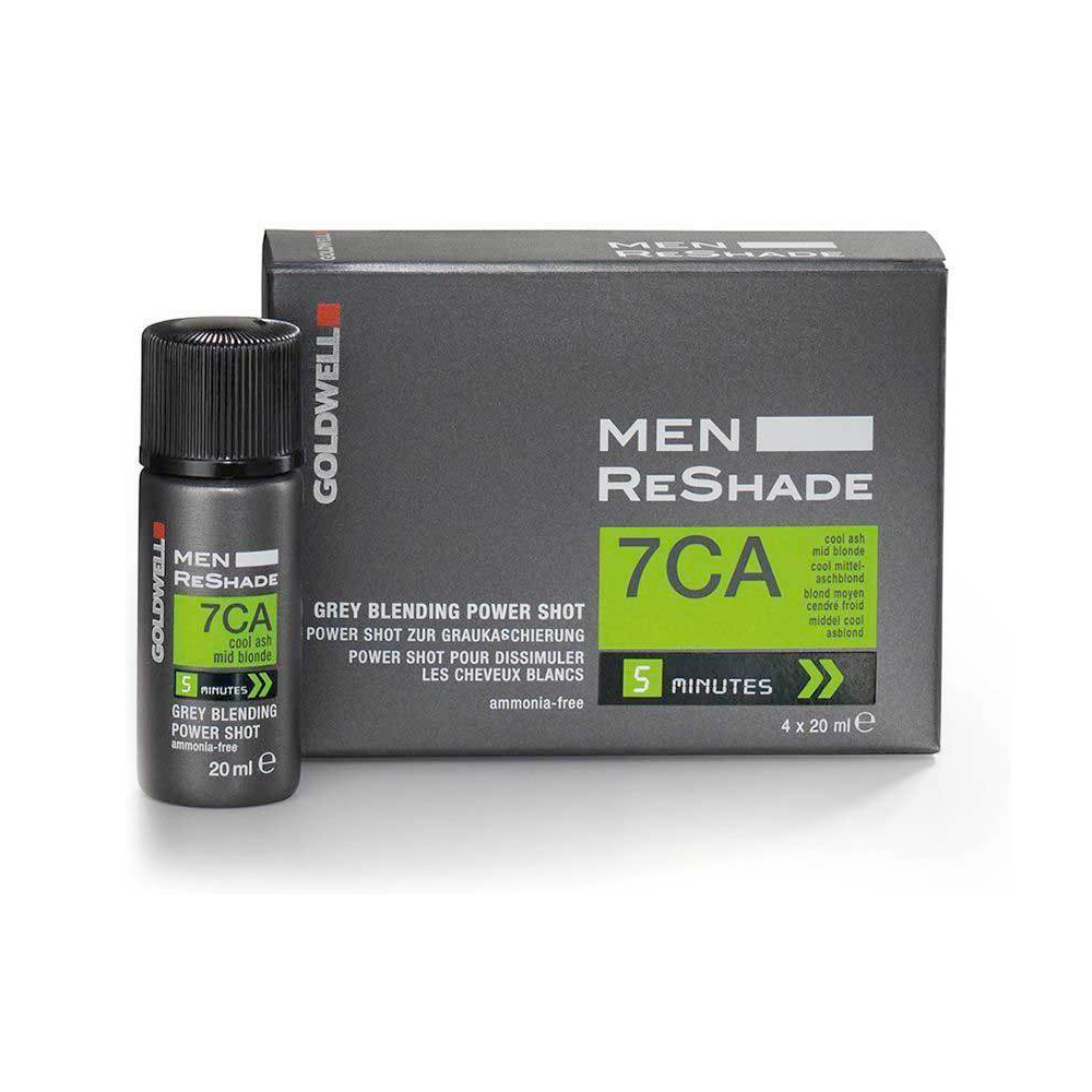 Goldwell Men Reshade Power Shot Προσωρινή Βαφή Μαλλιών Χωρίς Αμμωνία 7CA Blond 4x20ml