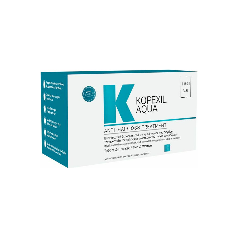 Lavish Care Kopexil Aqua Αμπούλες Μαλλιών κατά της Τριχόπτωσης 10x10ml