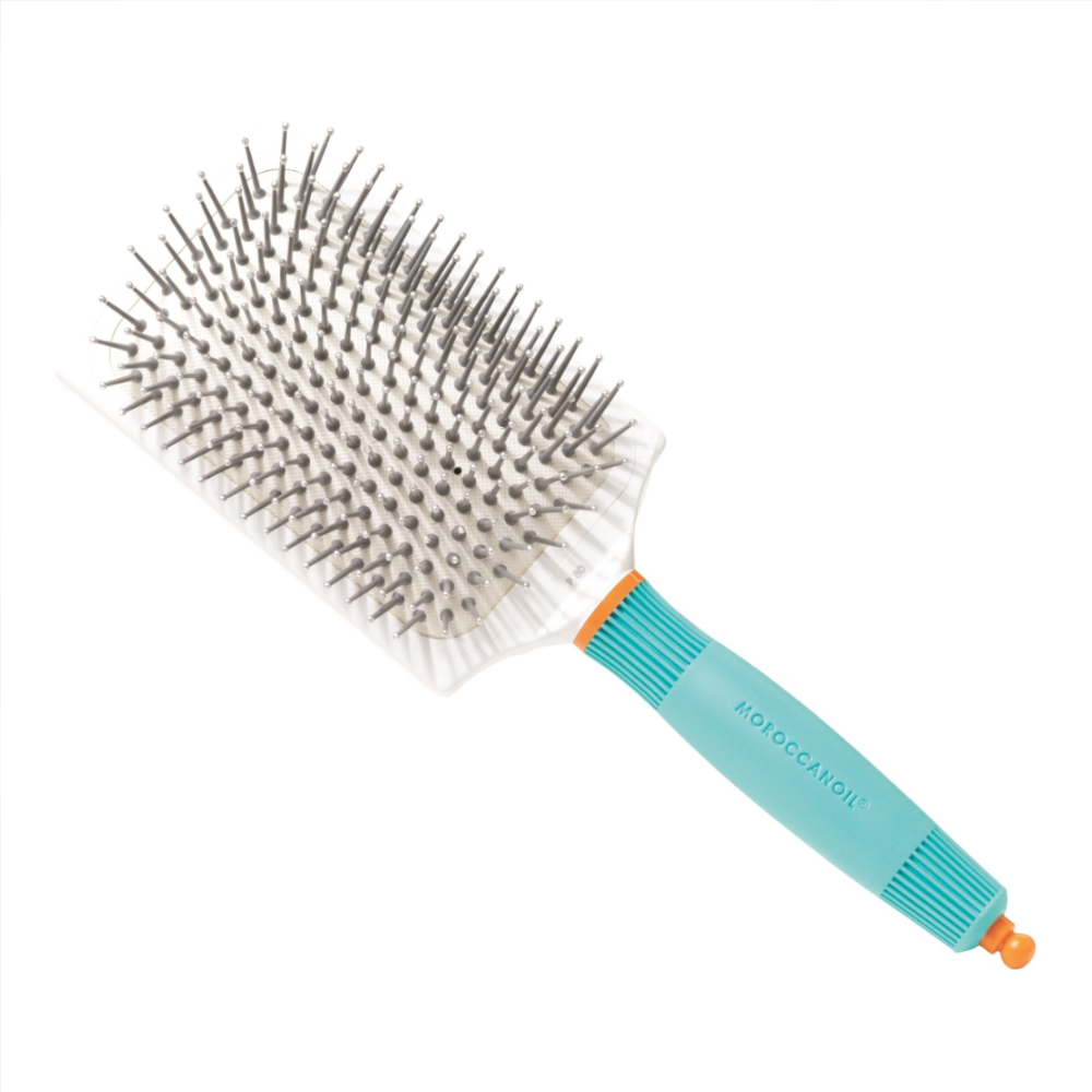 Moroccanoil Ceramic Ionic Paddle Βούρτσα Μαλλιών για Ξεμπέρδεμα Τιρκουάζ