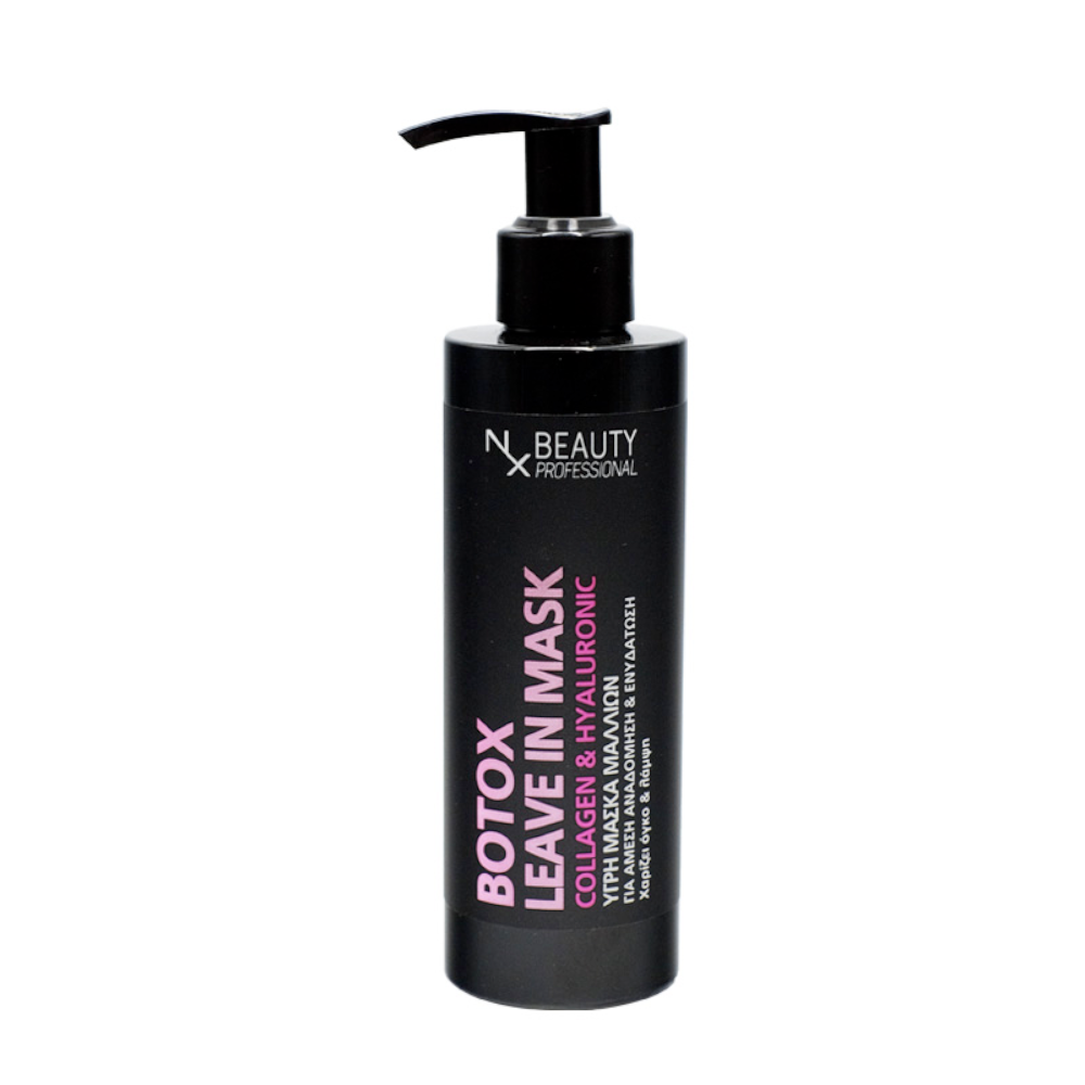 NX Beauty Professional Botox Collagen Hyaluronic Μάσκα Μαλλιών για Επανόρθωση 200ml