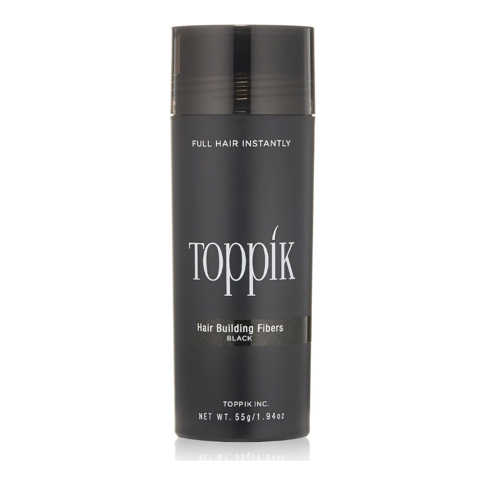 Toppik Ίνες Κάλυψης Αραίωσης Μαλλιών με Κερατίνη Hair Building Fibers Giant Black 55gr