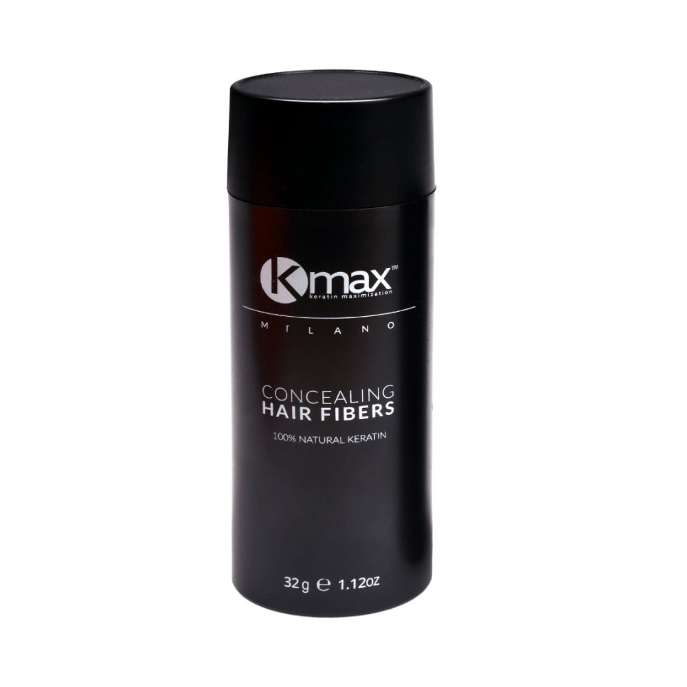 Kmax Milano Ίνες Κάλυψης Αραίωσης Μαλλιών με Κερατίνη Hair Fibers Economy Μαύρο 32gr