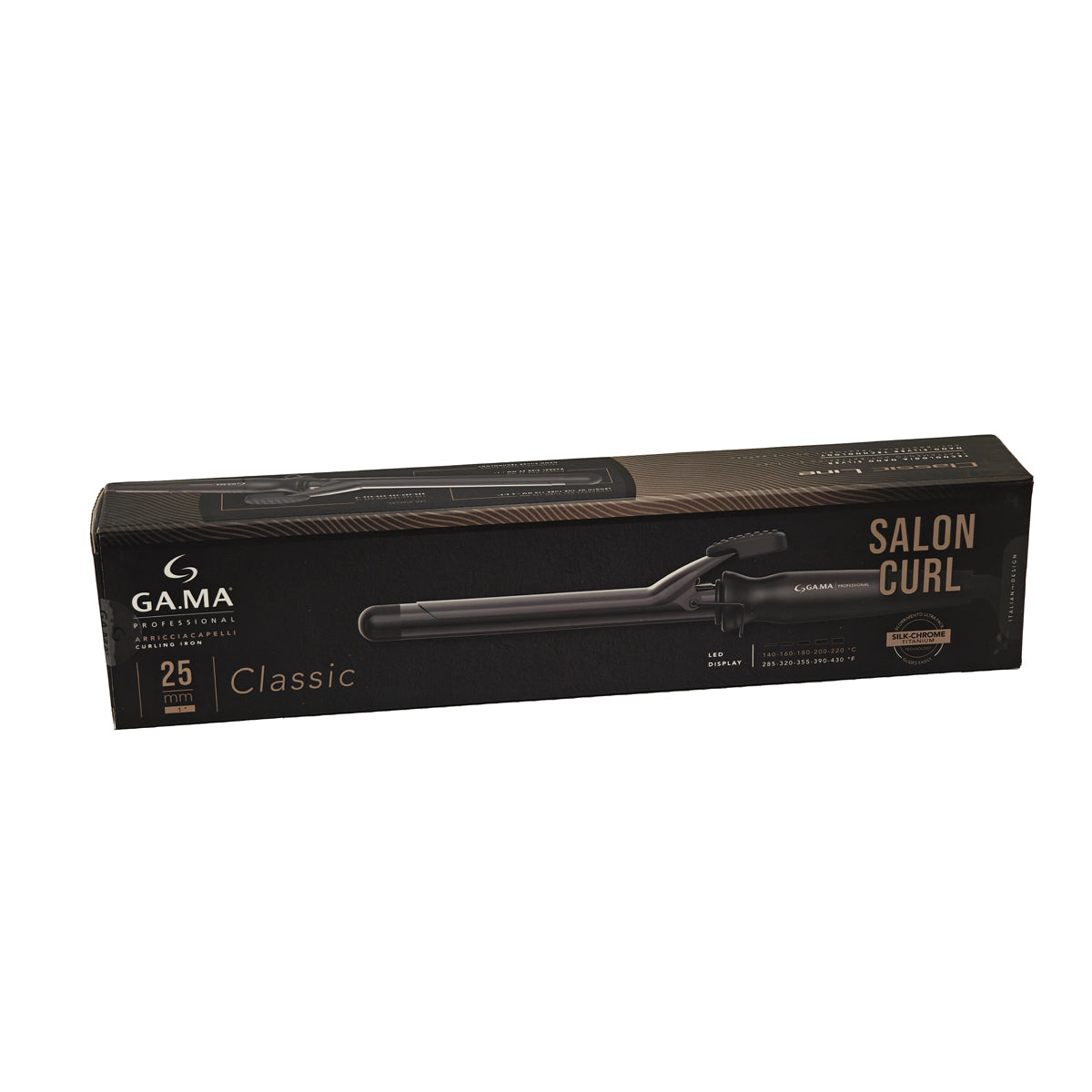 GAMA SALON CURL 25 MM Επαγγελματικό Ψαλίδι Μαλλιών 25 mm για μπούκλες με Επίστρωση Τιτανίου 220°C