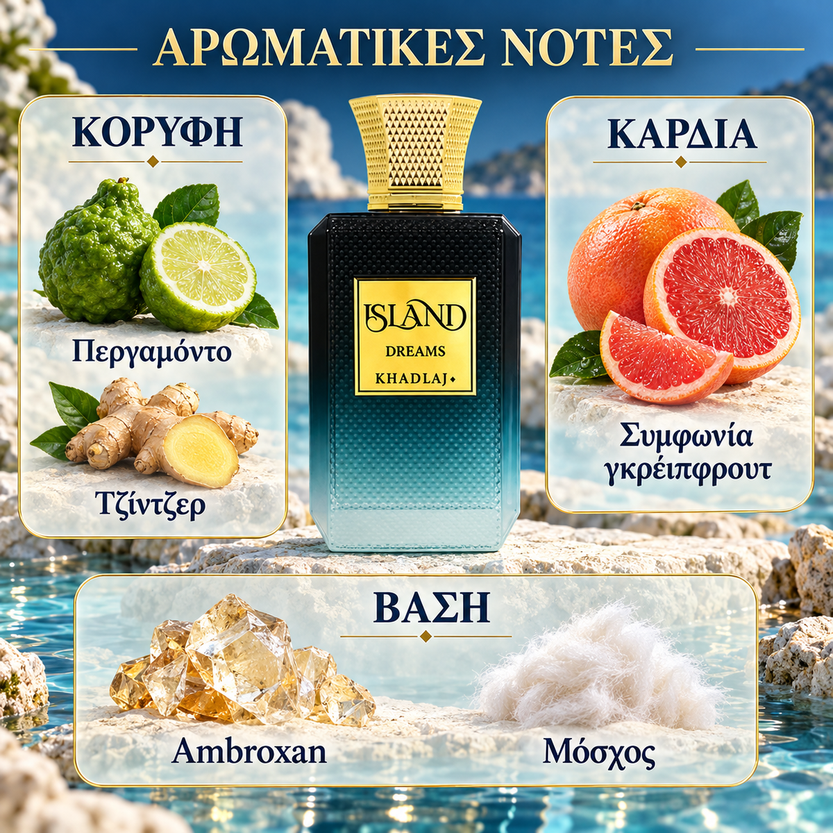 Khadlaj Island Dreams Extrait de Parfum 100ml