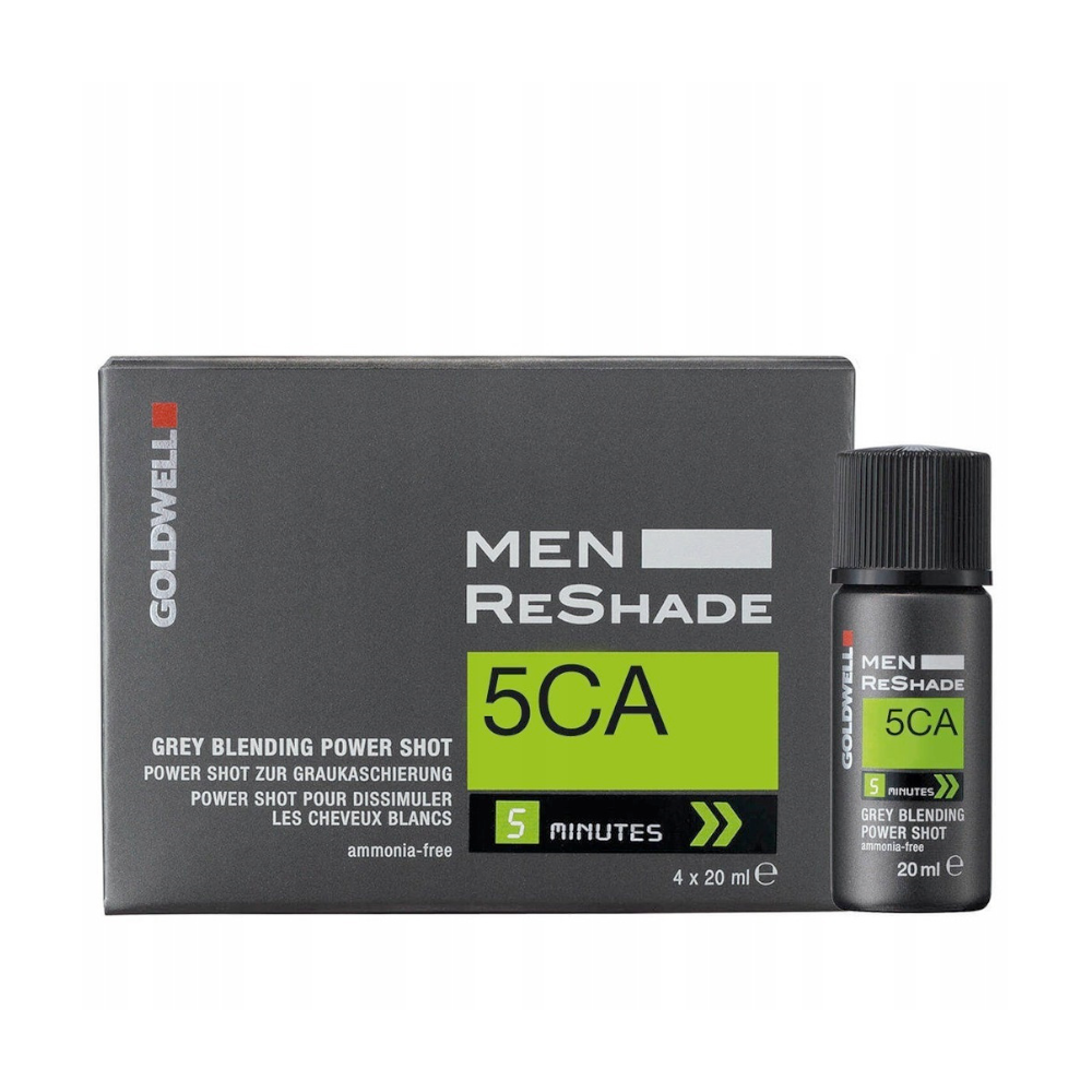 Goldwell Men Reshade Power Shot Προσωρινή Βαφή Μαλλιών Χωρίς Αμμωνία 5CA Cool Ash Mid Brown 4x20ml