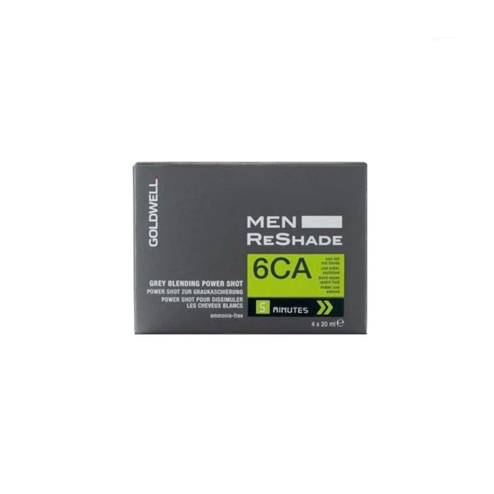 Goldwell Men Reshade Power Shot Προσωρινή Βαφή Μαλλιών Χωρίς Αμμωνία 6CA Blond Fonce 4x20ml