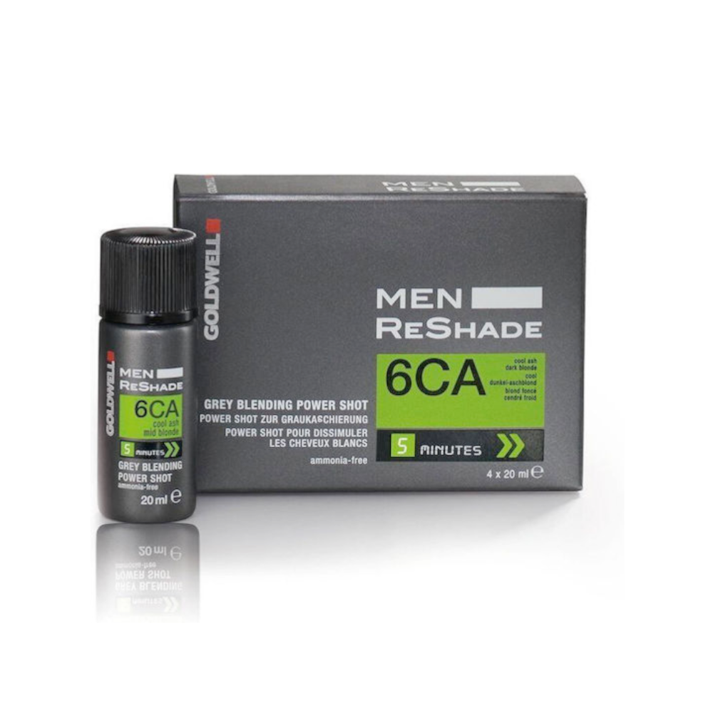 Goldwell Men Reshade Power Shot Προσωρινή Βαφή Μαλλιών Χωρίς Αμμωνία 6CA Blond Fonce 4x20ml