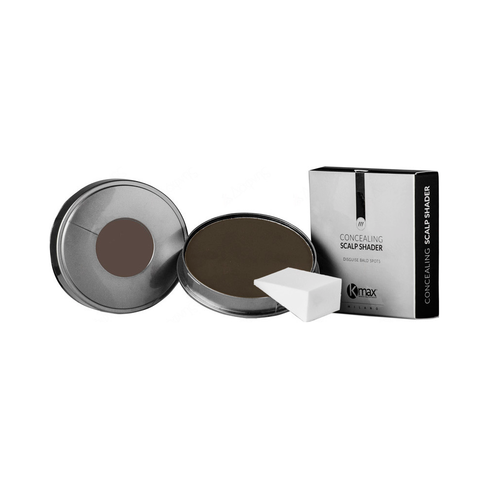 Kmax Milano Concealer Κάλυψης Αραίωσης Μαλλιών Concealing Scalp Shader Σκούρο Καστανό 35gr