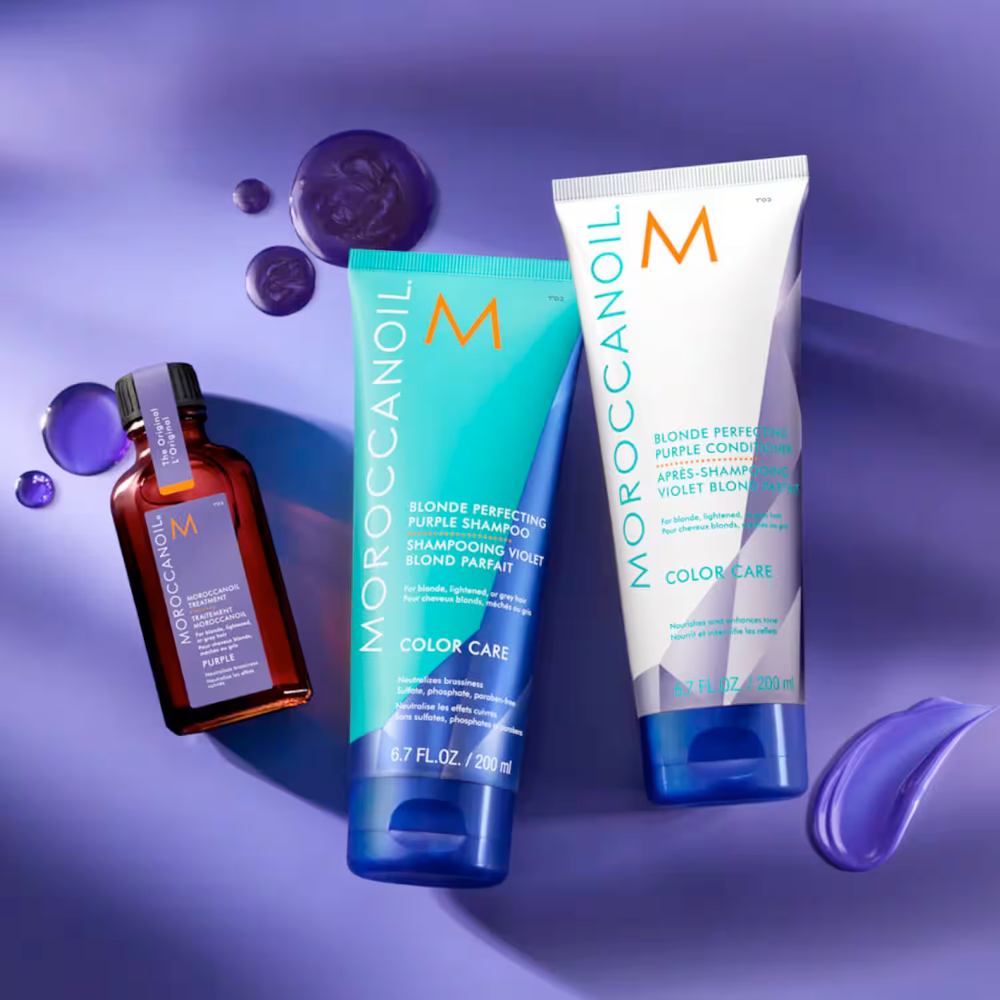 Θεραπεία Moroccanoil Purple Ξανθά Γκρίζα Ή Μαλλιά Ανταύγειες Moroccan Oil Treatment Purple 50ml