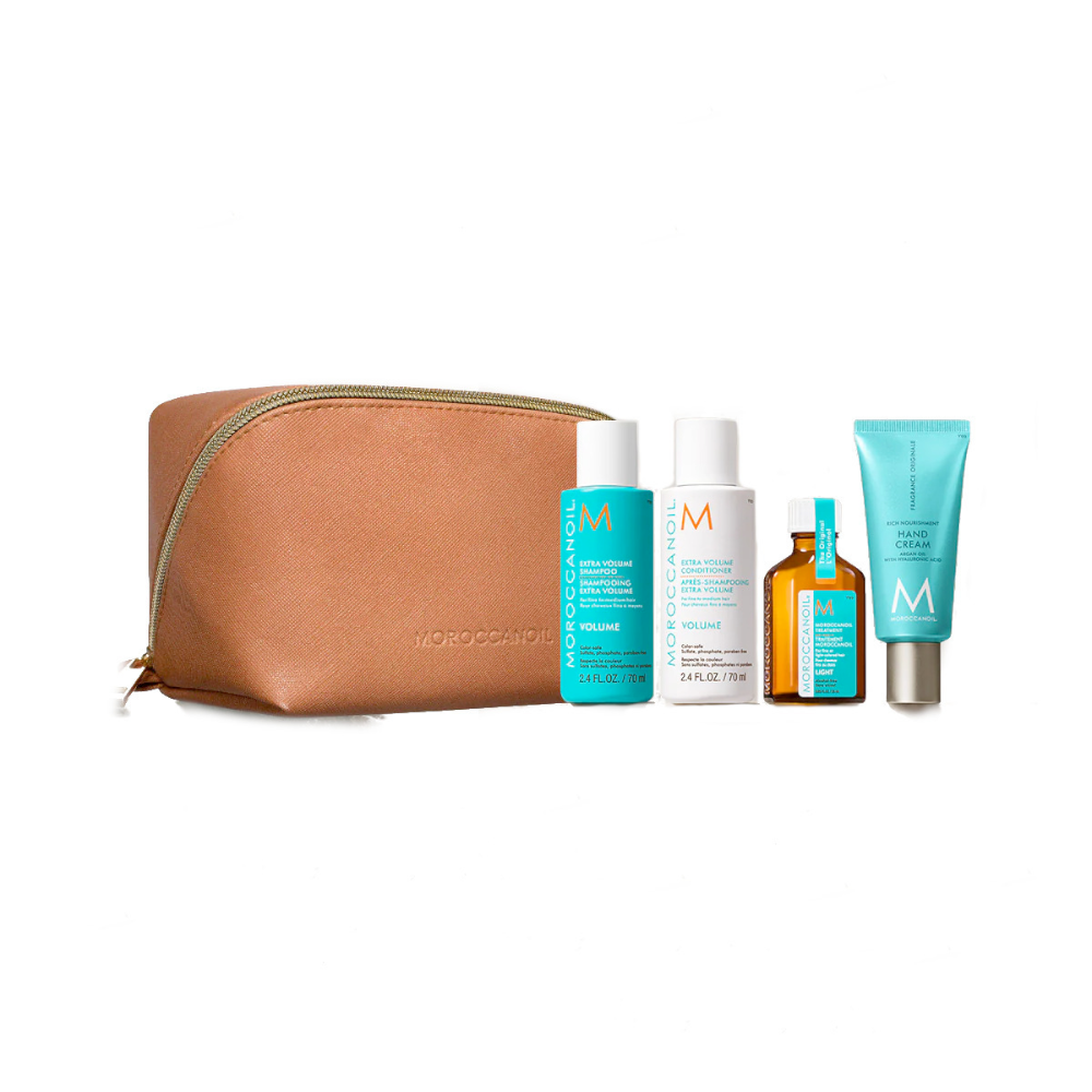 Moroccanoil Volume Discovery Set (Shampoo 70ml, Conditioner 70ml, Hand Cream 40ml, Oil Treatment Light 25ml)