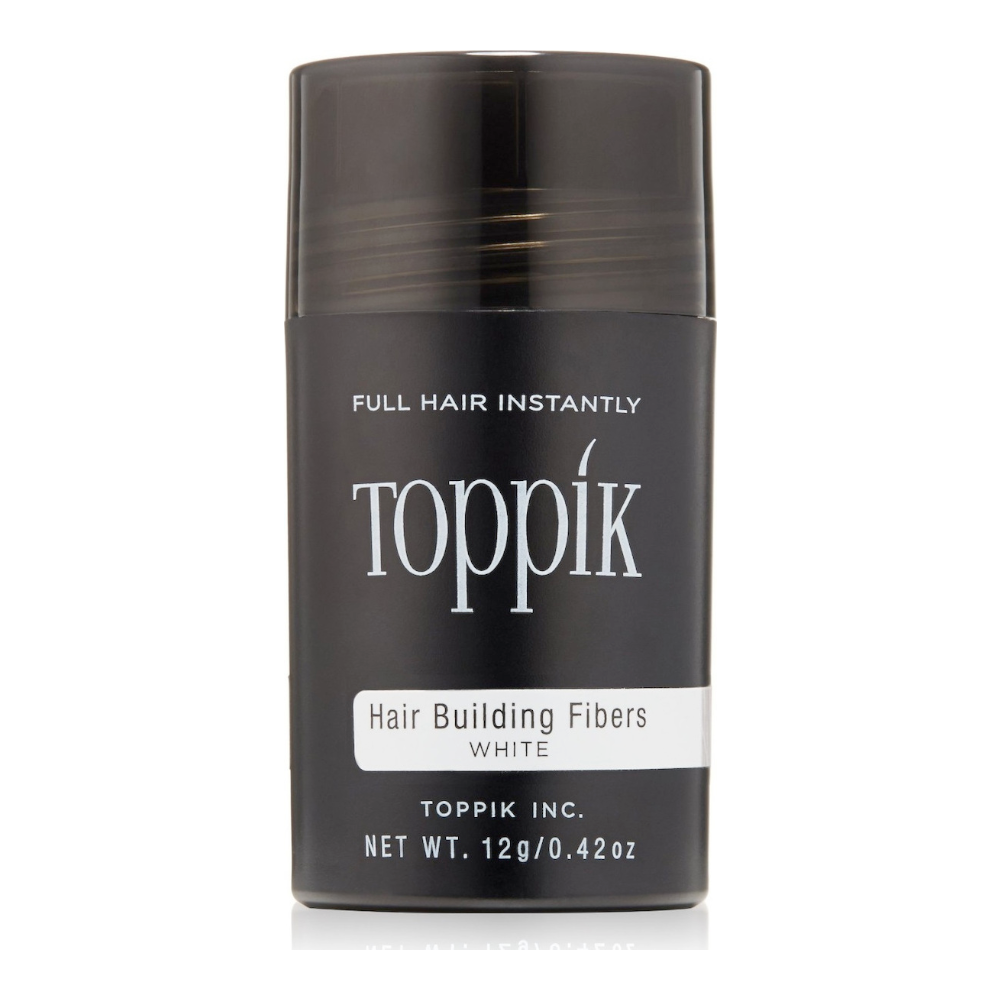 Toppik Ίνες Κάλυψης Αραίωσης Μαλλιών με Κερατίνη Hair Building Fibers Regular White 12gr