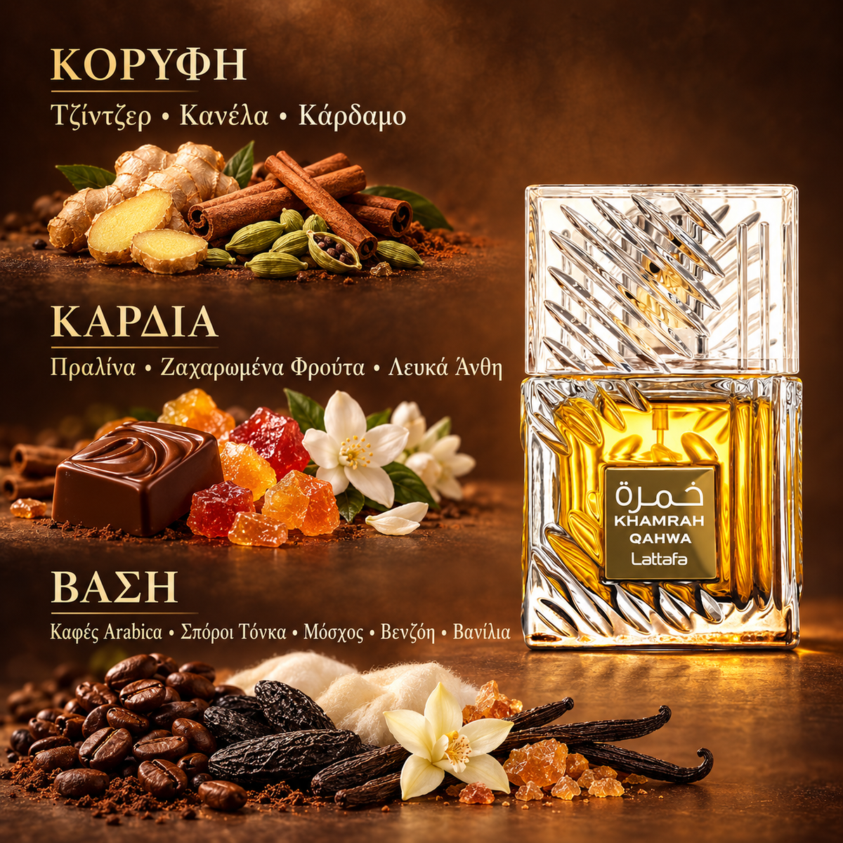 Lattafa Khamrah Qahwa Eau de Parfum 100ml