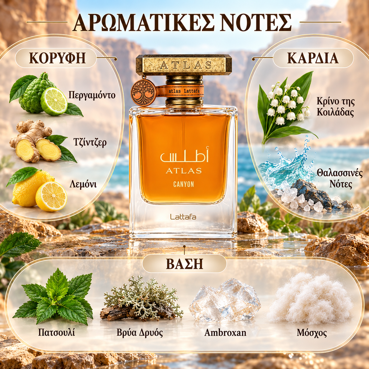 Lattafa Atlas Canyon Extrait de Parfum 55ml Unisex