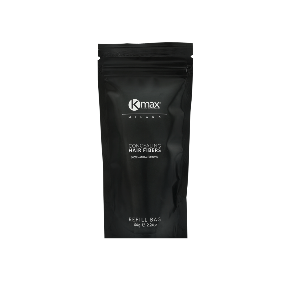 Kmax Milano Refill Χρώματος για Κάλυψη Αραίωσης Μαλλιών με Κερατίνη Concealing Hair Fibers Black Edition Light Brown 64gr