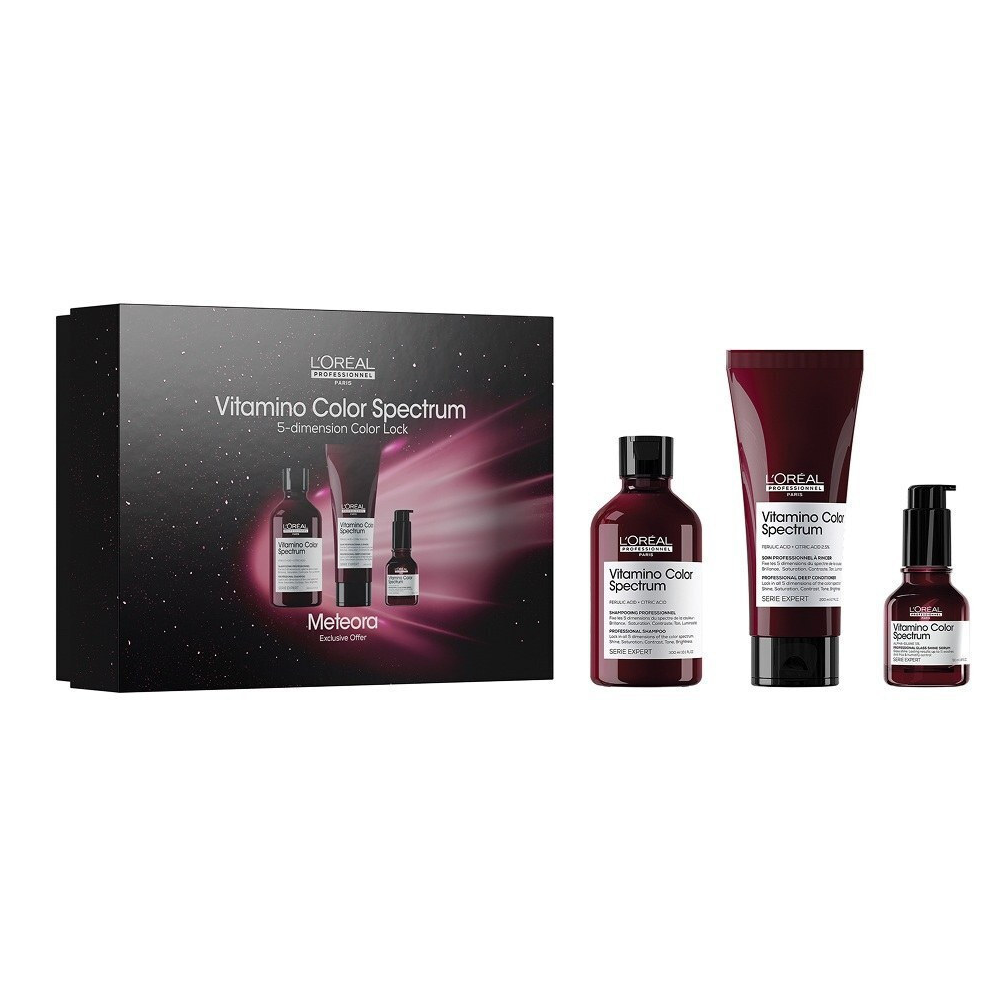 L'Oréal Professionnel Vitamino Color Spectrum Σετ Περιποίησης Μαλλιών Διατήρησης Χρώματος για Βαμμένα Μαλλιά με Σαμπουάν, Conditioner και Serum 3τμχ